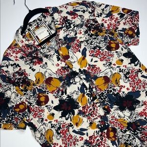 Denim & Flower Multicolor Floral Men's Shirt